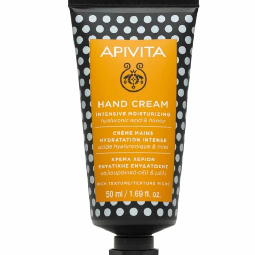 Apivita Hand Cream Κρέμα Χεριών Υαλουρονικό Οξύ & Μέλι, 50ml
