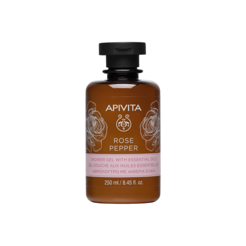 Apivita Rose Pepper Αφρόλουτρο Μαύρο Πιπέρι & Τριαντάφυλλο 250ml
