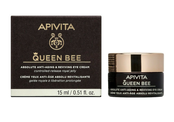 Apivita Queen Bee Κρέμα Ματιών Απόλυτης Αντιγήρανσης, 15ml