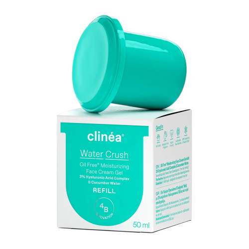 Clinea Water Crush Oil Free Refill Ενυδατικό Gel Προσώπου Ημέρας, 50ml