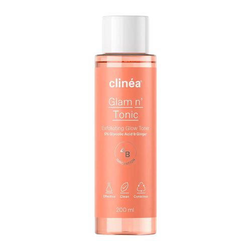 Clinea Glam n' Tonic Exfoliating Λοσιόν Τόνωσης, 200ml