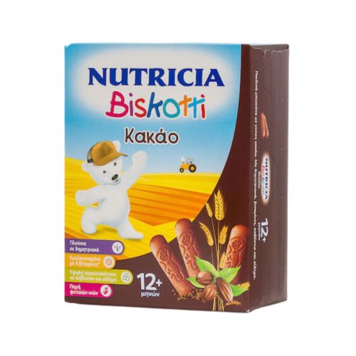 Nutricia Biskotti Παιδικά Μπισκότα με Γεύση Κακάο 12m+ 180g