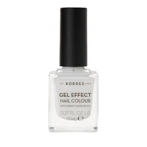 Korres Gel Effect Nail Colour No.1 Blanc White, 11ml