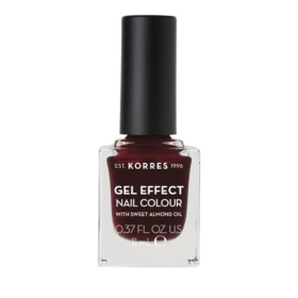 Korres Gel Effect Nail Colour No57 Burgundy Red, 11ml