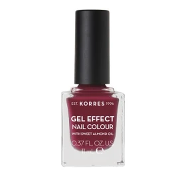 Korres Gel Effect Nail Colour No74 Berry Addict, 11ml