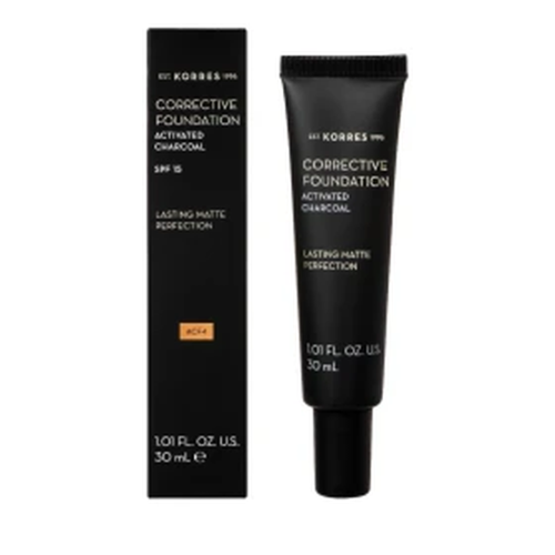 Korres Activated Charcoal Corrective Mousse Make Up SPF15 ACF4, 30ml