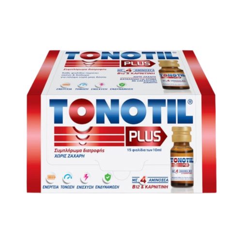 Tonotil Plus Βιταμίνη για Ενέργεια 15 φιαλίδια x 10ml