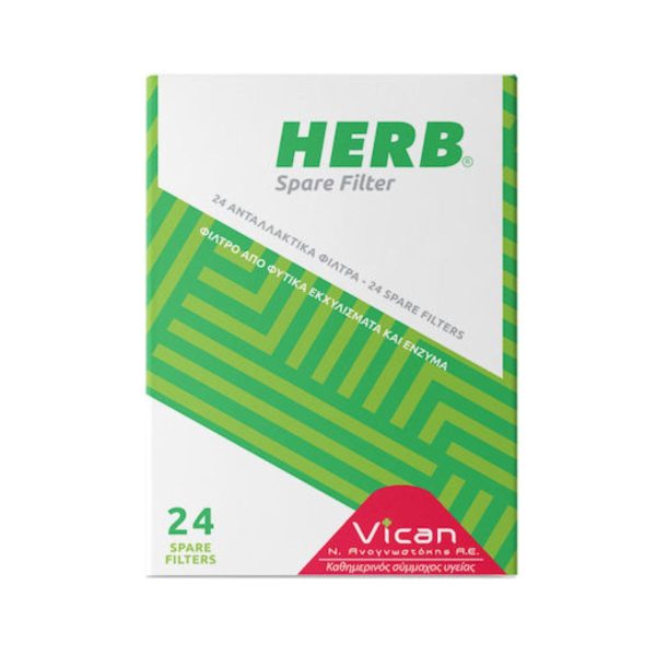 Herb Spare Filter Ανταλλακτικά Φίλτρα Τσιγάρου 24 τεμάχια