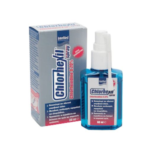Intermed Chlorhexil 0.20% Spray Αντισηπτικό Στοματικό Σπρέι Για Ανακούφιση της Στοματοφαρυγγικής Κοιλότητας 60 ml