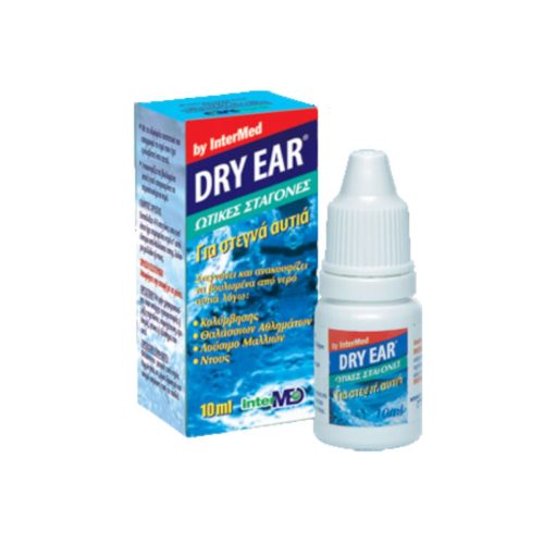 Intermed Dry Ear Drops Ωτικές Σταγόνες Αφαίρεσης Νερού 10 ml