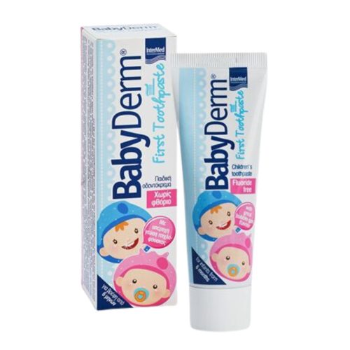 Intermed Babyderm First Toothpaste Γεύση Τσιχλόφουσκα 6m+ 50ml