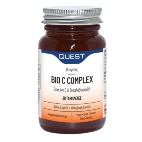 Quest Bio C Complex Vitamin C 500mg & Bioflavonoids 500mg 30 ταμπλέτες