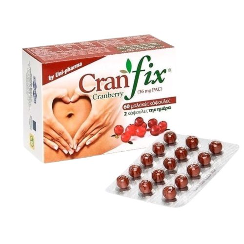 Uni-Pharma Cranfix Cranberry 60 μαλακές κάψουλες