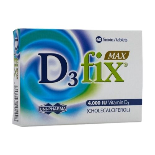 Uni-Pharma D3 Fix Max 4000IU 60 ταμπλέτες