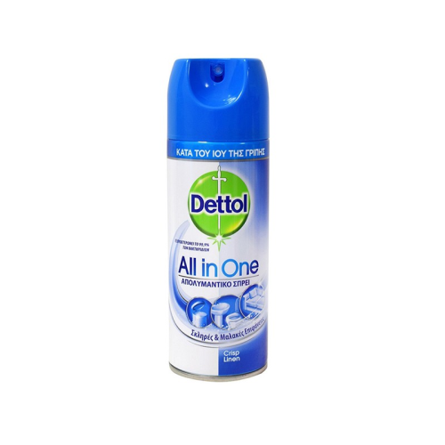 Dettol Crisp Linen Απολυμαντικό Αντιβακτηριδιακό Spray, 400ml