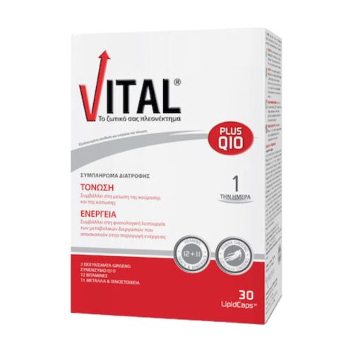 Vital Plus Q10 Πολυβιταμίνη με Συνένζυμο Q10 30 μαλακές κάψουλες