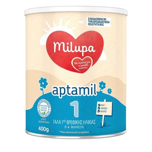 Milupa Aptamil 1 Γάλα σε Σκόνη 1ης Βρεφικής Ηλικίας 0-6m 400g