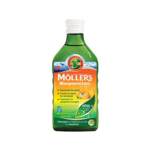Moller's Tutti Frutti Μουρουνέλαιο Γεύση Φρούτων 250ml