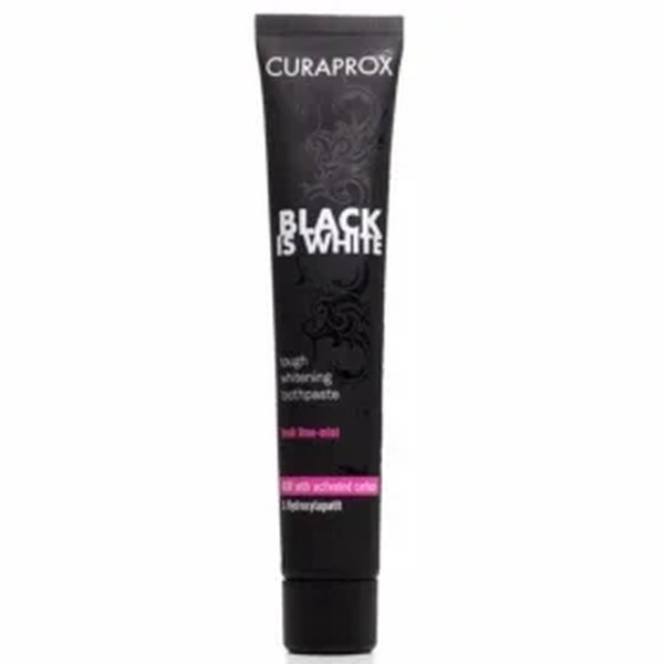 Curaprox Black is White Λευκαντική Οδοντόκρεμα Λεμόνι/Μέντα, 90ml