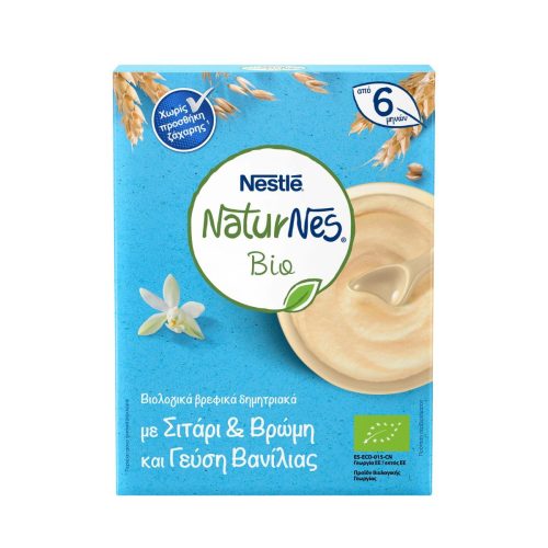 Nestle Naturnes Bio Βιολογικά Βρεφικά Δημητριακά Βανίλια 6m+ 200g