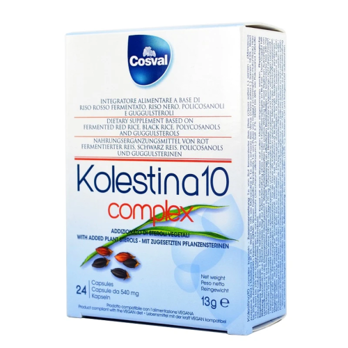 Cosval Kolestina 10 Complex Συμπλήρωμα για Χοληστερίνη 24 κάψουλες