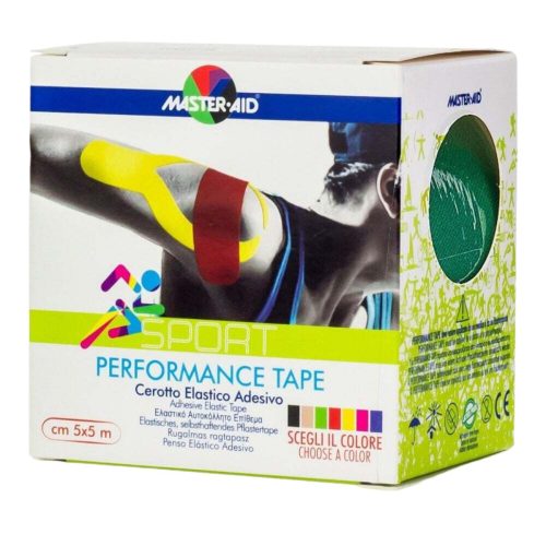 Master Aid Performance Tape Ταινία Κινησιοθεραπείας 5cmx5m Πράσινη