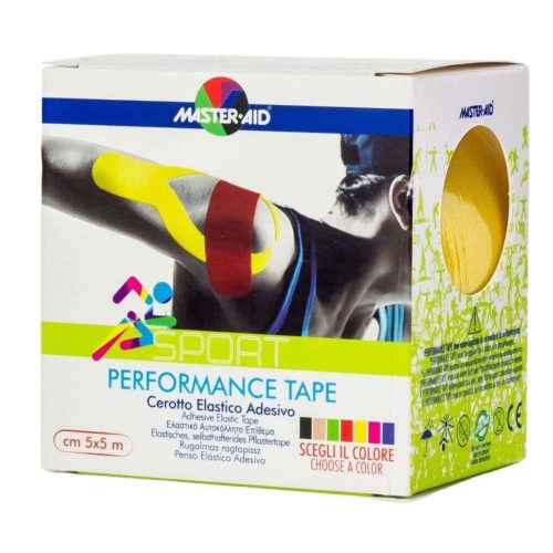 Master Aid Performance Tape Ταινία Κινησιοθεραπείας 5cmx5m Κίτρινη