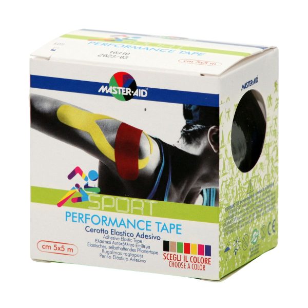 Master Aid Performance Tape Ταινία Κινησιοθεραπείας 5cmx5m Μαύρη