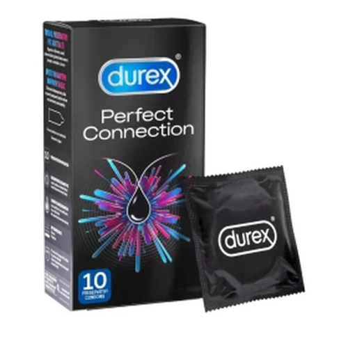 Durex Perfect Connection Προφυλακτικά με Extra Λιπαντικό, 10Τεμάχια
