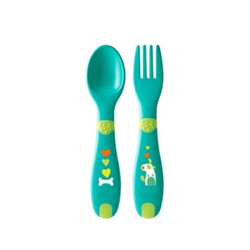 Chicco First Cutlery Βρεφικό Σετ 12m+ 2τμχ