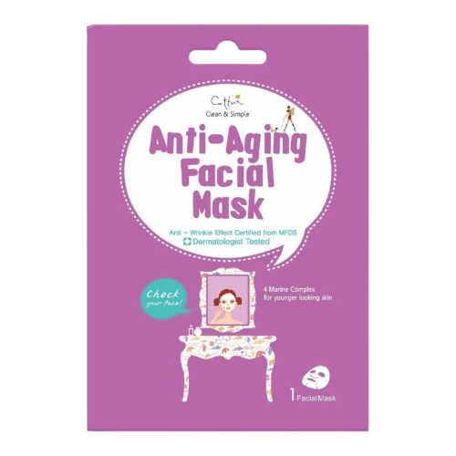 Cettua Clean & Simple Anti-Aging Facial Mask 1 τμχ