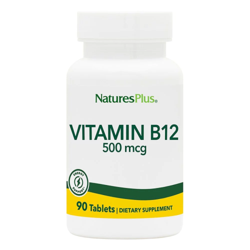 Nature's Plus Vitamin B-12 500 mcg Συμπλήρωμα Διατροφής με Βιταμίνη Β-12, 90 Δισκία