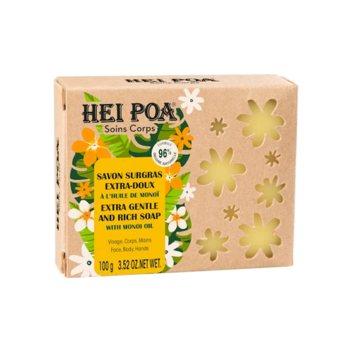 Hei Poa Gentle & Rich Soap Απαλό Ενυδατικό Σαπούνι, 100gr