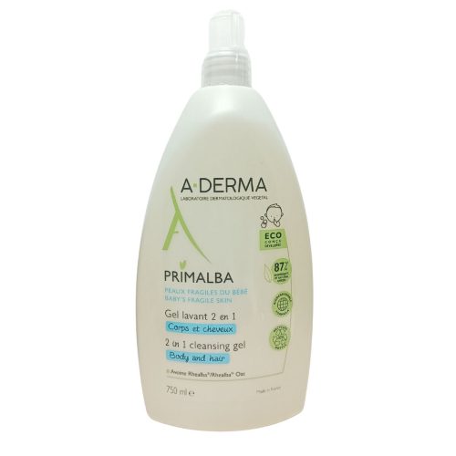 A-Derma Primalba 2-in-1 Gel Καθαρισμού για Βρεφικό Δέρμα 750ml