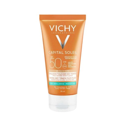 Vichy Capital Soleil Dry Touch Αντηλιακή Κρέμα Προσώπου με Χρώμα SPF50 50ml
