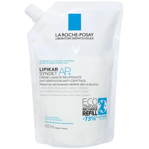 La Roche Posay Lipikar Syndet AP+ Refill Κρεμώδες Αφρόλουτρο, 400ml