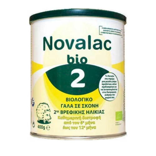 Novalac Bio 2 Βιολογικό Γάλα σε Σκόνη 2ης Βρεφικής Ηλικίας, 400gr