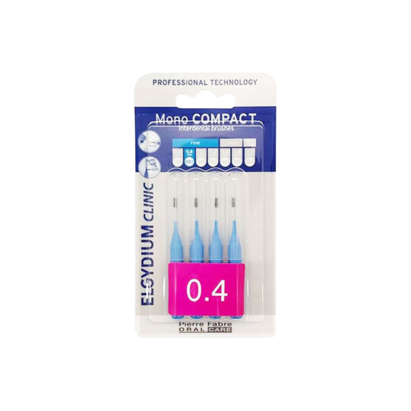 Elgydium Clinic Monocompact Μεσοδόντια Βουρτσάκια Μπλε 0.4mm 4τμχ