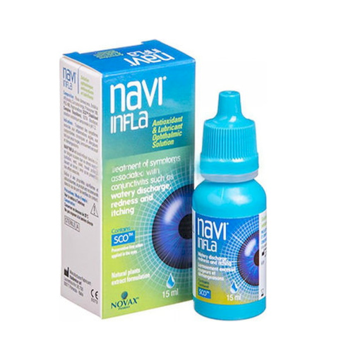 Navi Infla Eye Drops Αντιοξειδωτικό & Λιπαντικό Οφθαλμικό Διάλυμα, 15ml