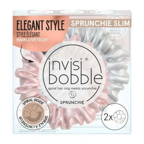 Invisibobble Sprunchie Slim Elegant Style Λαστιχάκια Μαλλιών 2τμχ