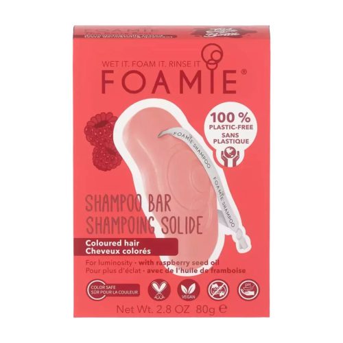 Foamie Shampoo Bar Raspberry Σαμπουάν για Βαμμένα Μαλλιά 80g
