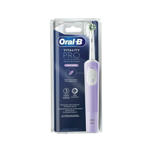 Oral-B Vitality Pro Protect X Clean Ηλεκτρική Οδοντόβουρτσα Lilac Mist