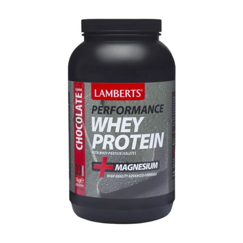 Lamberts Performance Whey Protein & Magnesium Πρωτεΐνη Ορού Γάλακτος Γεύση Σοκολάτα 1kg