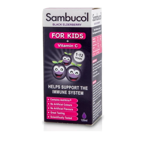 Sambucol Kids + Vitamin C για την Ενίσχυση του Ανοσοποιητικού ,120ml
