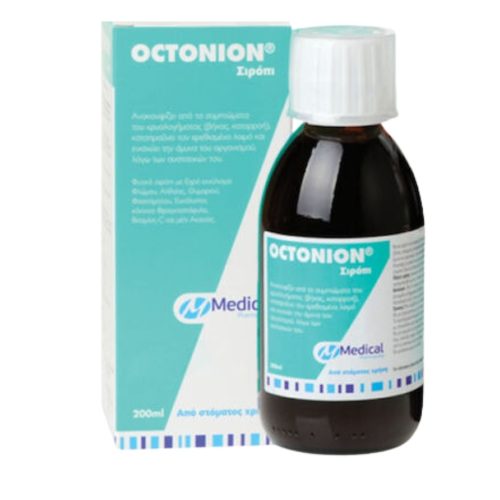 Medical Pharmaquality Octonion Syrup Φυτικό Σιρόπι για τον Βήχα & το Κρυολόγημα Ενηλίκων 200ml