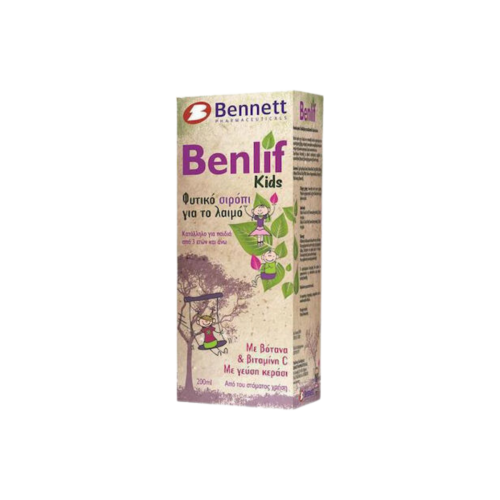 Bennett Benlif Kids Παιδικό Σιρόπι για Ξηρό και Παραγωγικό Βήχα Κεράσι 200ml