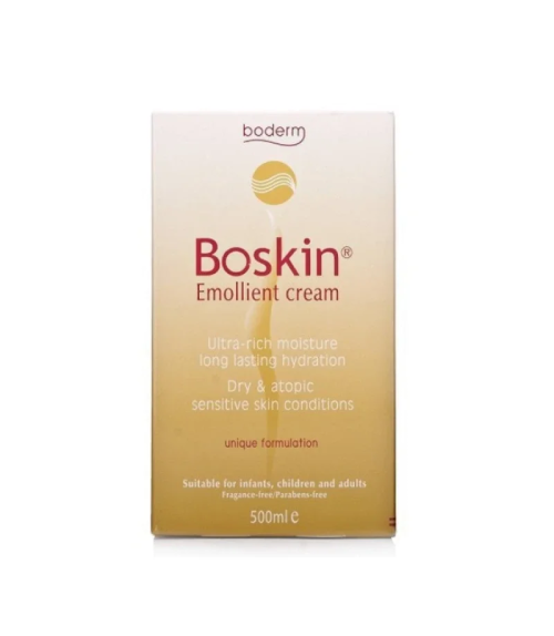 Boderm Boskin Emolient Cream Μαλακτική Κρέμα Σώματος, 500ml