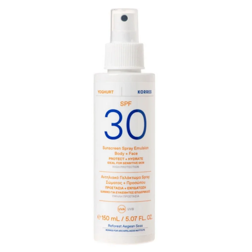 Korres Yoghurt Sunscreen Spray Emulsion Body & Face SPF30 150ml