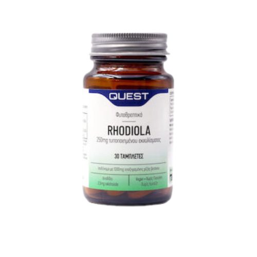 Quest Rhodiola 250mg Extract Συμπλήρωμα Διατροφής από Εκχύλισμα Ροντιόλας, 30 Δισκία