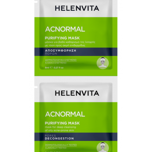 Helenvita Acnormal Purifying Mask Μάσκα Καθαρισμού Προσώπου, 2x8ml